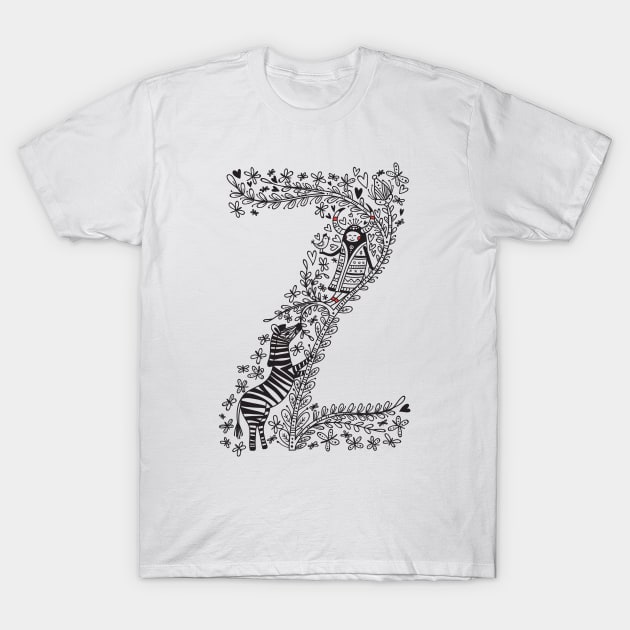 Letter Z (Buu&Luu Alphabet) T-Shirt by yuliia_bahniuk